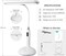 LED Desk Lamp 6778B - Touch Control, Adjustable 2700-7000K Color Temperature, 700 Lumens, 360° Flexible Gooseneck, USB-C Charging, 2.5hrs Cordless, Eye-Caring Light (White)